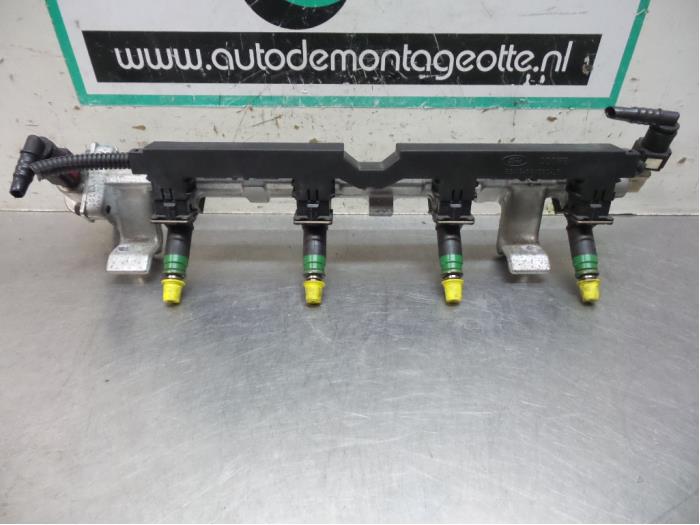 Usagé Système d'injection Ford Fiesta 5 (JD/JH) 1.25 16V Prix € 30,00 Règlement à la marge proposé par Autodemontagebedrijf Otte