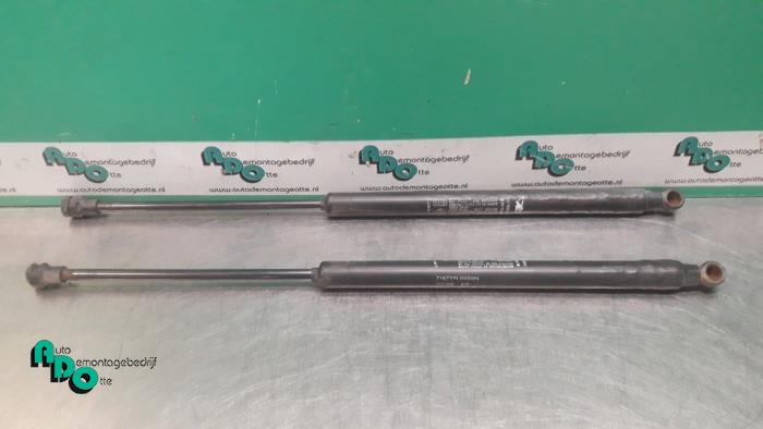 Set of tailgate gas struts from a Fiat 500 (312) 1.2 69 2008