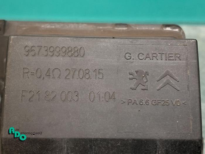 Résistance ventilateur d'un Peugeot Partner (GC/GF/GG/GJ/GK) 1.6 HDI 90 2012