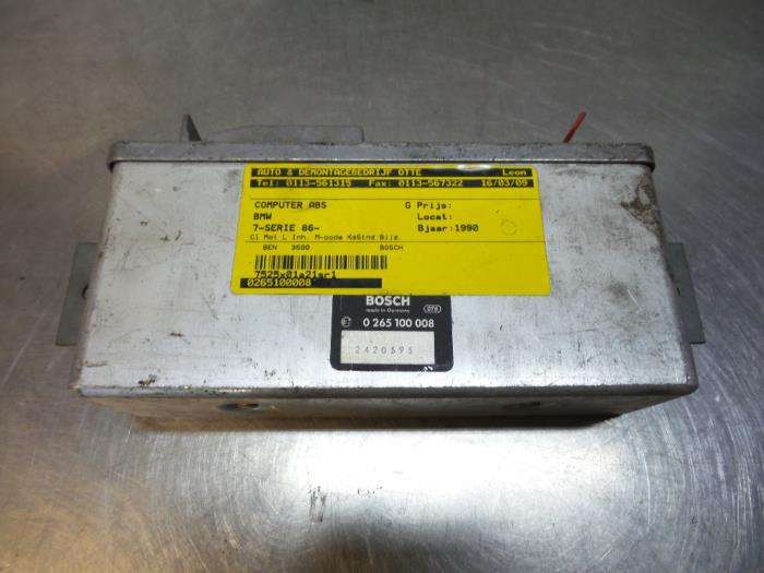 Begagnade ABS-dator BMW 7-Serie Pris € 50,00 Marginaltabell erbjuds av Autodemontagebedrijf Otte