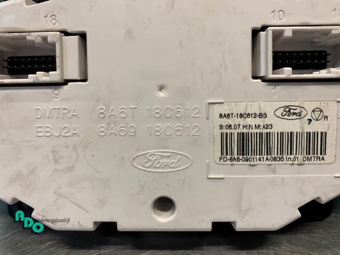 Panel de control de calefacción de un Ford Fiesta 6 (JA8) 1.6 16V Sport 2009