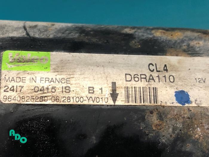 Begagnade Startmotor Citroen Nemo (AA) 1.4 HDi 70 Pris € 15,00 Marginaltabell erbjuds av Autodemontagebedrijf Otte