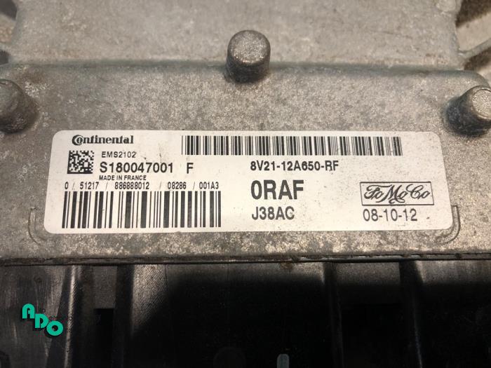 Ignition lock + computer from a Ford Fiesta 6 (JA8) 1.25 16V 2009