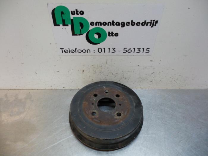Rear brake drum from a Toyota Aygo 2012