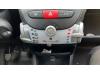 Heater control panel from a Citroen C1, 2005 / 2014 1.0 12V, Hatchback, Petrol, 998cc, 50kW (68pk), FWD, 1KRFE; CFB, 2005-06 / 2014-09, PMCFA; PMCFB; PNCFA; PNCFB 2012