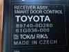 Central door locking module from a Toyota Yaris III (P13) 1.5 16V Hybrid 2020