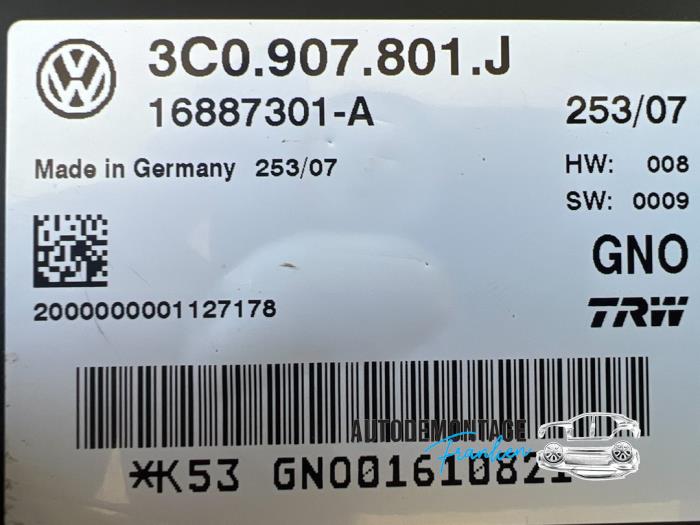 Parking brake module Volkswagen Passat 2.0 TDI 16V 140 3C0907801J TRW