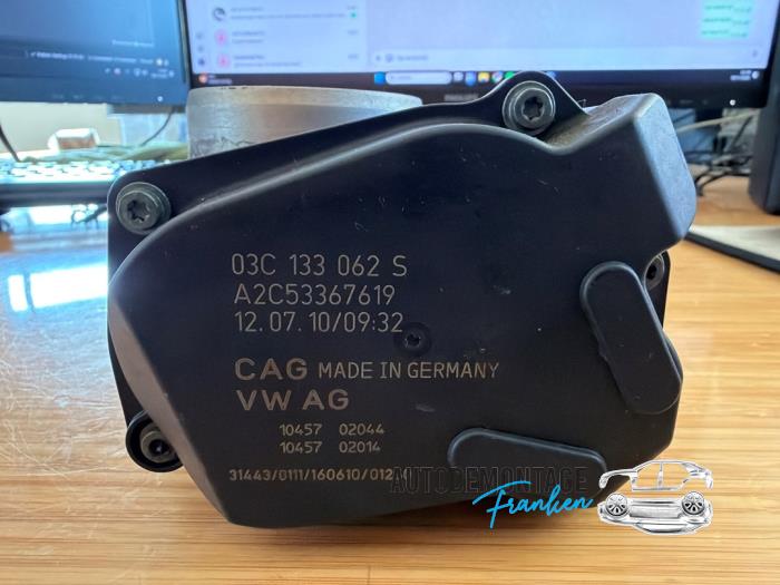 Gebrauchte Drosselklappengehäuse Audi A3 Sportback (8PA) 1.4 TFSI 16V Preis € 35,00 Margenregelung angeboten von Franken Autodemontage B.V.