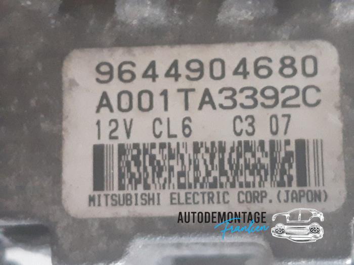 Dynamo van een Peugeot 206 (2A/C/H/J/S) 1.1 XN,XR 2002