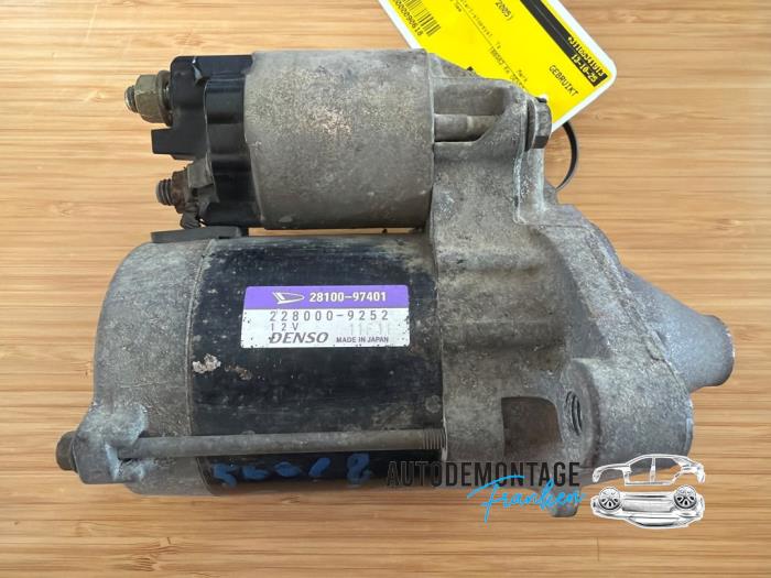 Gebrauchte Anlasser Daihatsu Sirion 2 (M3) 1.3 16V DVVT Preis € 35,00 Margenregelung angeboten von Franken Autodemontage B.V.