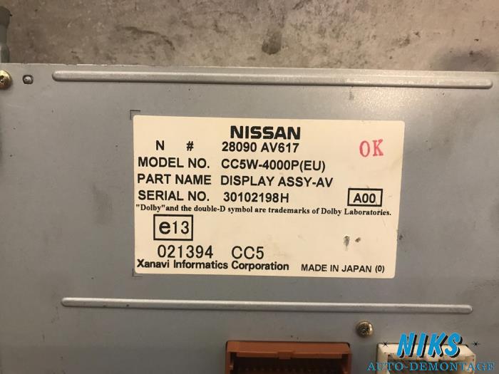 Wyswietlacz wewnetrzny z Nissan Primera (P12) 1.8 16V 2003