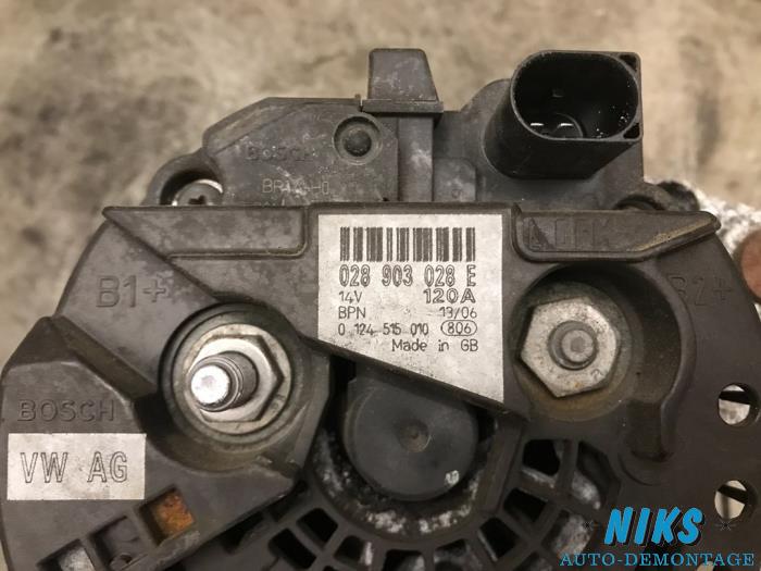 Dynamo d'un Volkswagen Polo IV (9N1/2/3) 1.9 TDI GT 2006