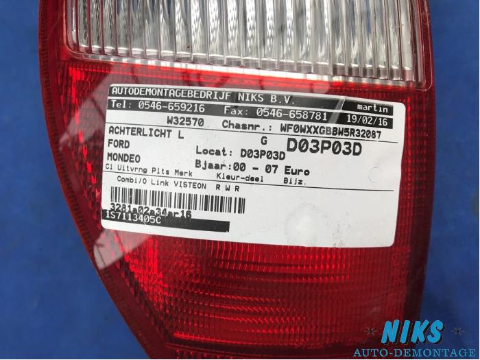 Taillight, left from a Ford Mondeo III Wagon 2.0 16V 2005