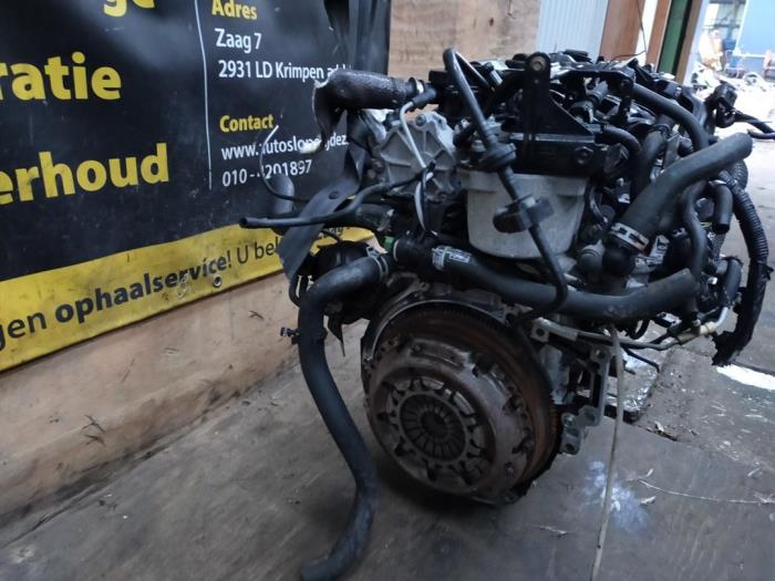 Engine from a Ford Fiesta 6 (JA8) 1.6 TDCi 16V 95 2012