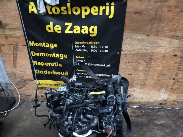 Engine from a Ford Fiesta 6 (JA8) 1.6 TDCi 16V 95 2012