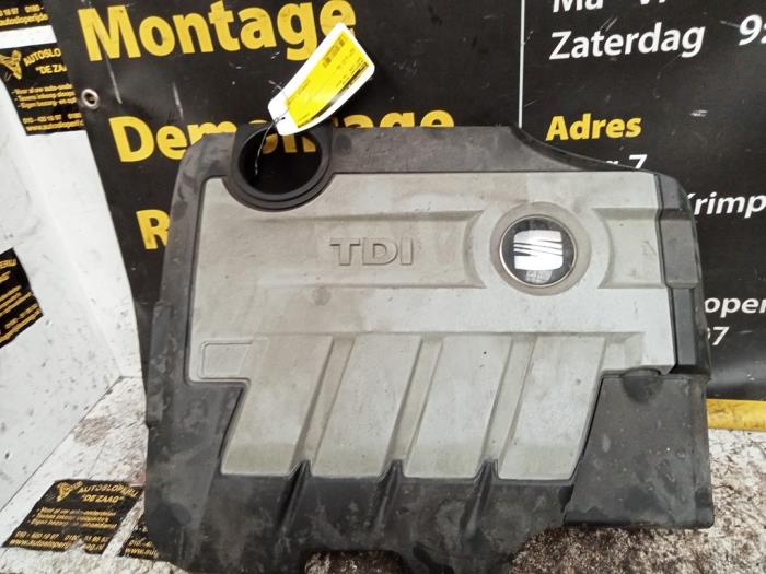 Used Engine cover Seat Leon (1P1) 2.0 TDI 16V FR Price € 30,00 Margin scheme offered by Autodemontage de Zaag