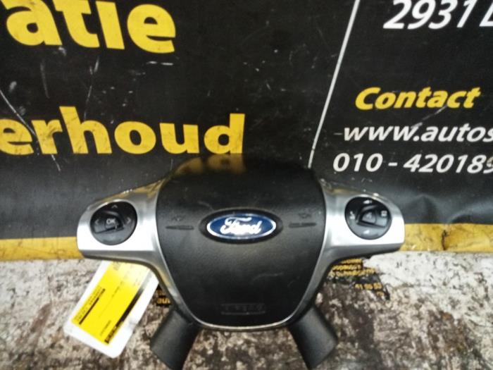 Left airbag (steering wheel) from a Ford Focus 3 1.0 Ti-VCT EcoBoost 12V 125 2014