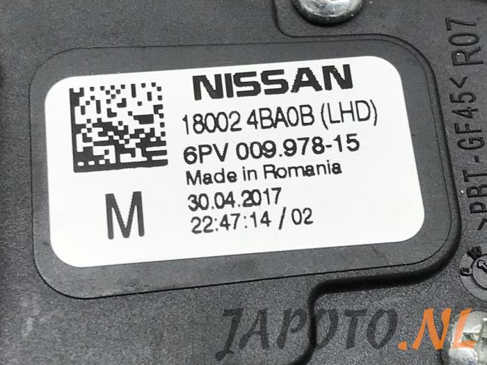 Pédale d'accélérateur d'un Nissan Qashqai (J11) 1.5 dCi DPF 2017