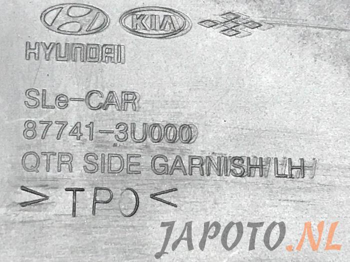 Cadre garde-boue d'un Kia Sportage (SL) 2.0 CVVT 16V 4x2 2012