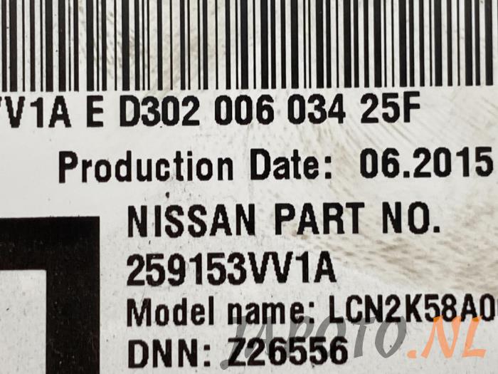Navigation Set van een Nissan Note (E12) 1.5 dCi 90 2015