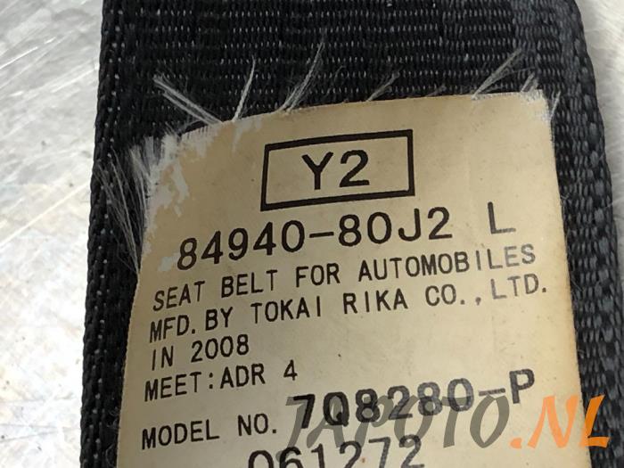 Front seatbelt, left from a Suzuki SX4 (EY/GY) 1.6 16V VVT Comfort,Exclusive Autom. 2007