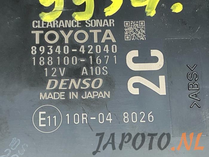Módulo PDC de un Toyota RAV4 (A4) 2.0 16V VVT-i 4x4 2016