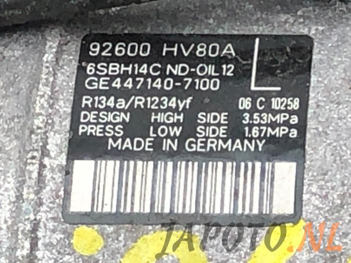 Pompa klimatyzacji z Nissan Qashqai (J11) 1.3 DIG-T 140 16V 2019