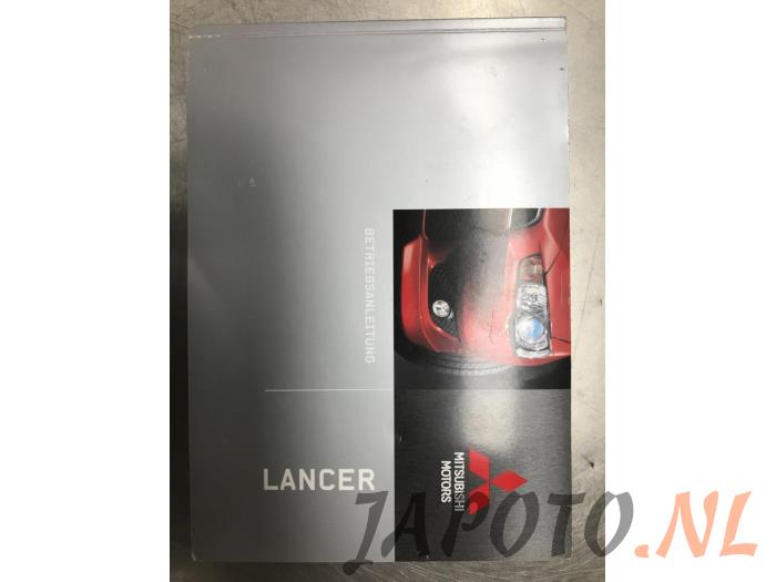 Używane Instrukcja Mitsubishi Lancer Sports Sedan (CY/CZ) 1.8 MIVEC 16V Cena € 13,60 Procedura marży oferowane przez Japoto Parts B.V.