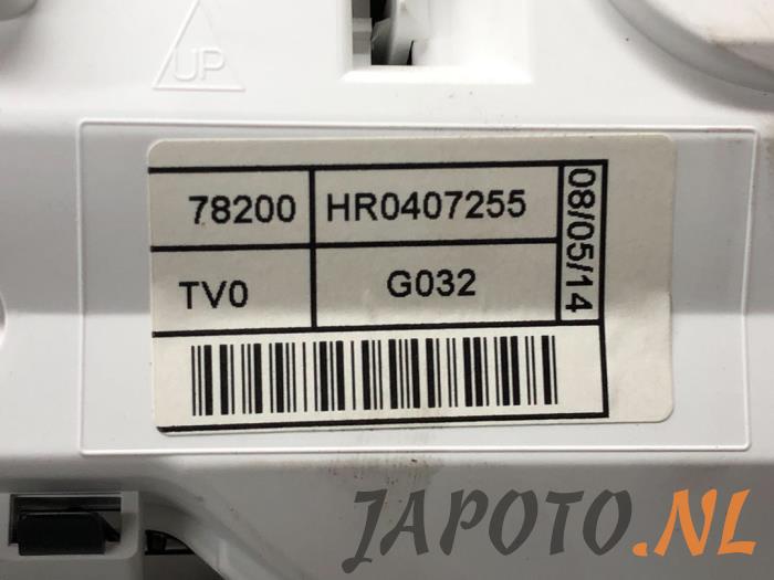 Tacho - Kombiinstrument KM van een Honda Civic (FK1/2/3) 1.4i VTEC 16V 2014