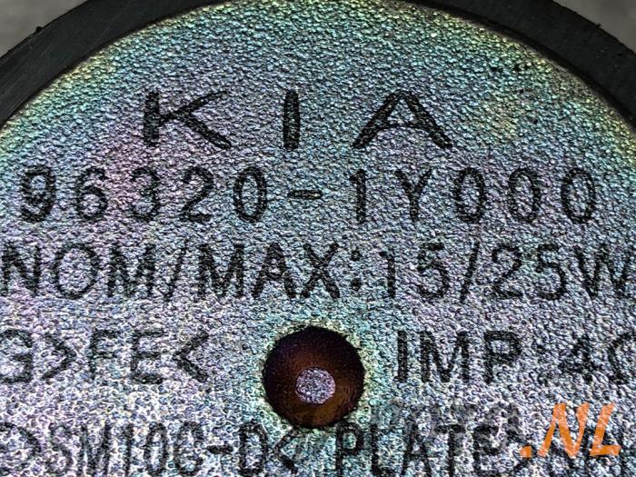Lautsprecher van een Kia Picanto (TA) 1.0 12V 2015