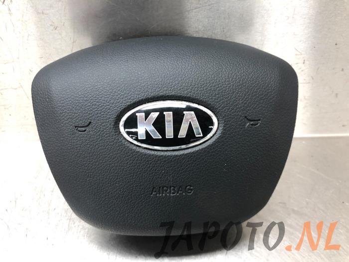 Left airbag (steering wheel) from a Kia Rio III (UB) 1.2 CVVT 16V 2014