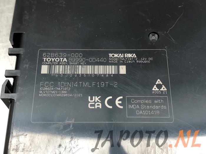Cerradura de contacto y ordenador de un Toyota Yaris IV (P21/PA1/PH1) 1.5 12V Hybrid 115 2023
