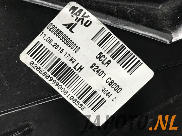 Taillight, left from a Hyundai i20 (GBB) 1.4 CRDi 16V 2015