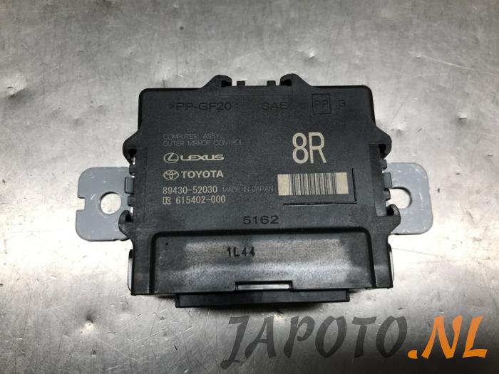 Begagnade Elspegelmodul Lexus LBX 1.5 Hybrid 2WD Pris € 104,95 Marginaltabell erbjuds av Japoto Parts B.V.