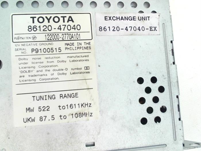 Torre de casetes (varios) de un Toyota Prius (NHW11L) 1.5 16V 2001