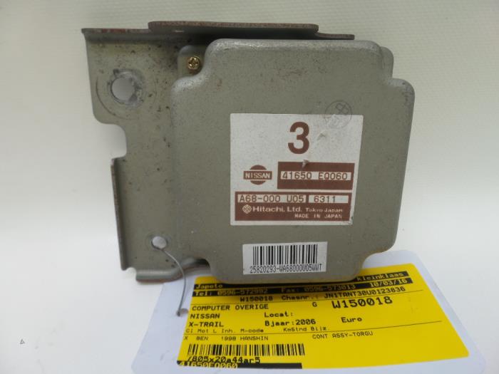 Usagé Ordinateur divers Nissan X-Trail (T30) 2.0 16V 4x4 Prix € 42,00 Règlement à la marge proposé par Japoto Parts B.V.
