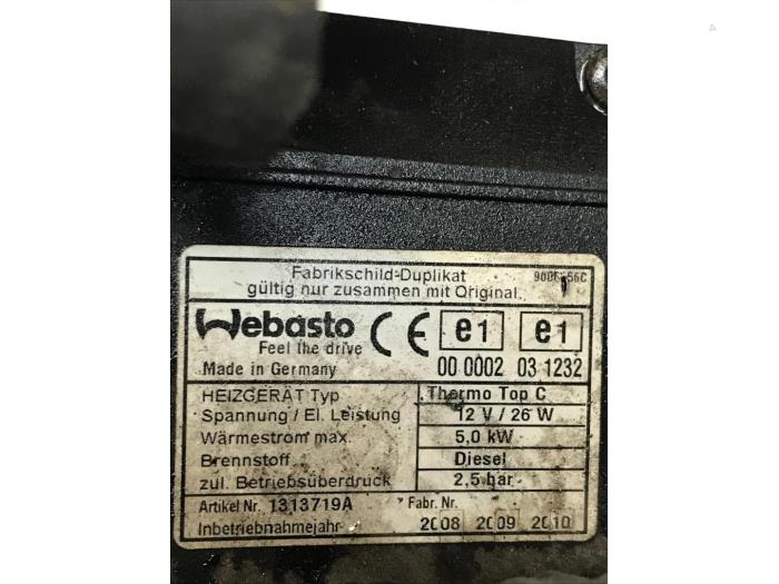 Heater from a Mazda 6 SportBreak (GH19/GHA9) 2.2 CDVi 16V 163 2011