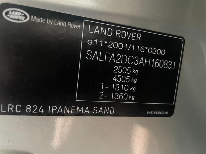 Rama pomocnicza z Land Rover Freelander II 2.2 td4 16V 2009