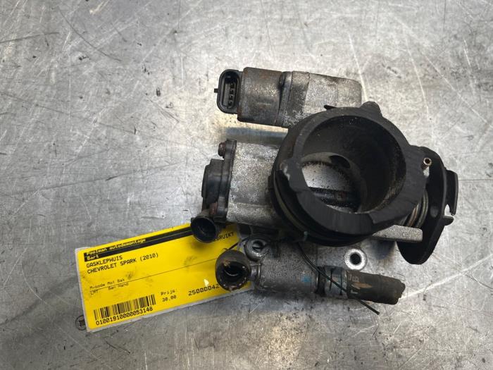 Gebrauchte Drosselklappengehäuse Chevrolet Spark (M300) 1.0 16V Bifuel Preis € 30,00 Margenregelung angeboten von Poolman autodemontage