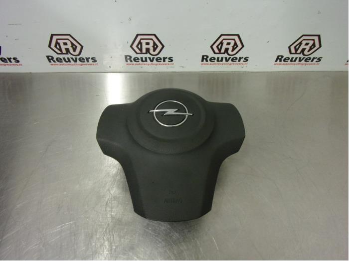 Left airbag (steering wheel) from a Opel Corsa D 1.4 16V Twinport 2008