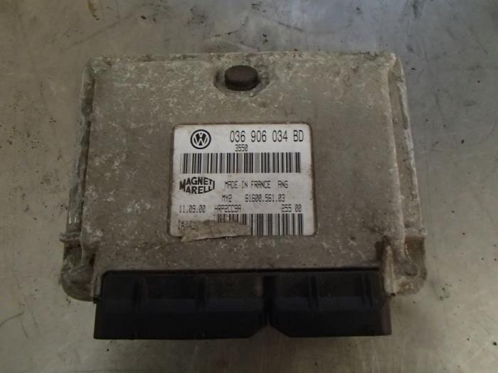 Used Engine management computer Seat Leon (1M1) 1.6 16V Price € 70,00 Margin scheme offered by Autosloopbedrijf Jan Pronk B.V.