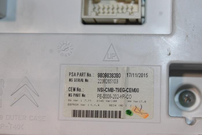 Odometer KM Peugeot 308 1.6 BlueHDi 115 - 9809838380
