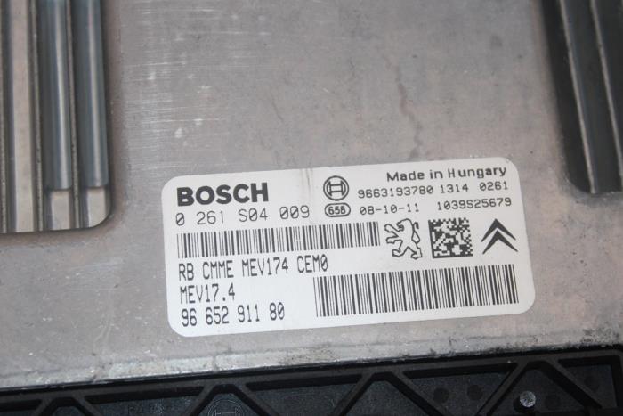 Engine management computer from a Peugeot 207/207+ (WA/WC/WM) 1.4 16V VTi 2009