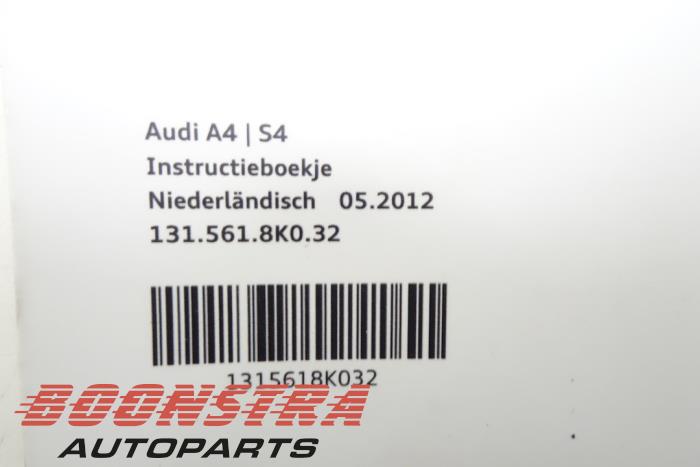 Instruction Booklet from a Audi S4 Avant (B8) 3.0 TFSI V6 24V 2011
