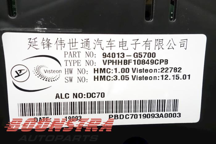 Cuentakilómetros de un Kia Niro I (DE) 1.6 GDI PHEV 2019