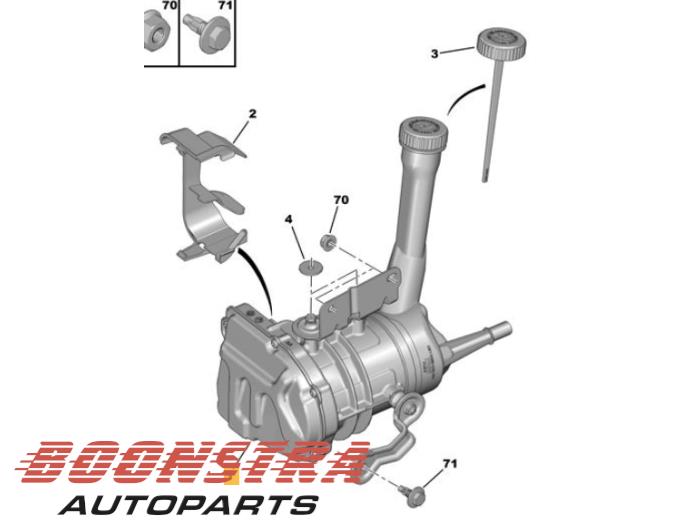 Usagé Pompe de direction Peugeot RCZ (4J) 2.0 HDi 16V FAP Prix € 86,21 Règlement à la marge proposé par Boonstra Autoparts
