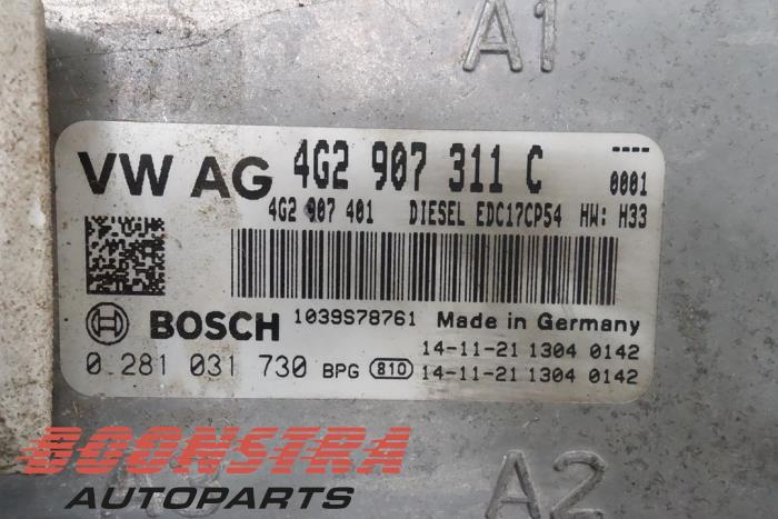 Ordinateur gestion moteur d'un Audi A6 (C7) 3.0 TDI V6 24V Quattro 2015