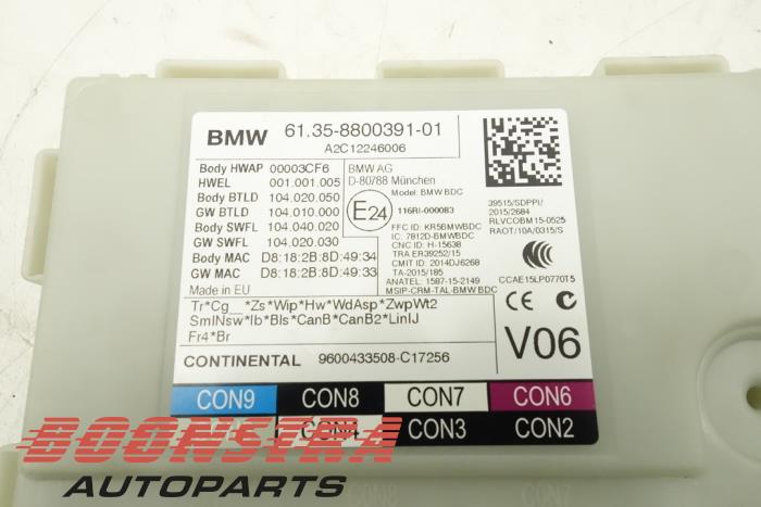 Module verrouillage central des portes d'un BMW X3 (G01) xDrive 30d 3.0 TwinPower Turbo 24V 2018