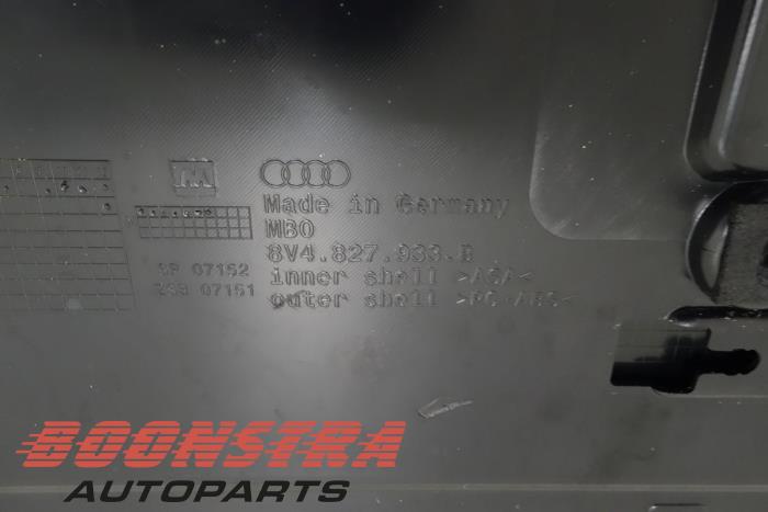 Spoiler van een Audi A3 Sportback (8VA/8VF) 1.6 TDI 16V 2013