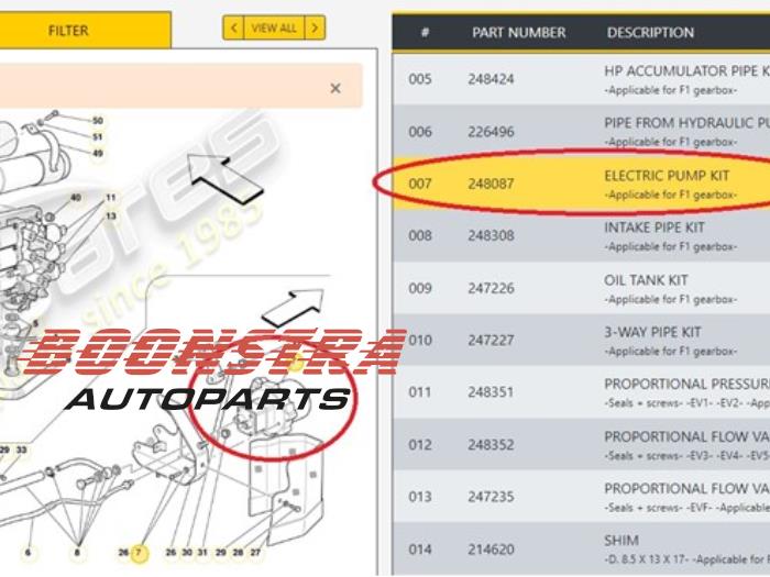 Oil pump Ferrari 599 GTB/GTO 6.0 V12 48V GTB - 248087 F140C